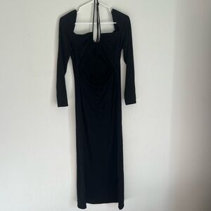 Reformation Black Alexei Knit Dress Size XL